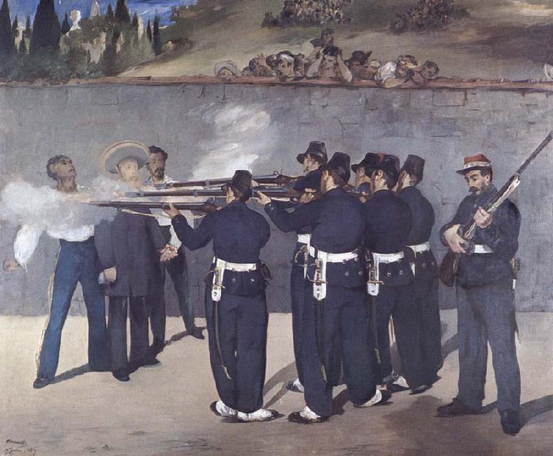 Edouard Manet The execution of Emperor Maximiliaan china oil painting image